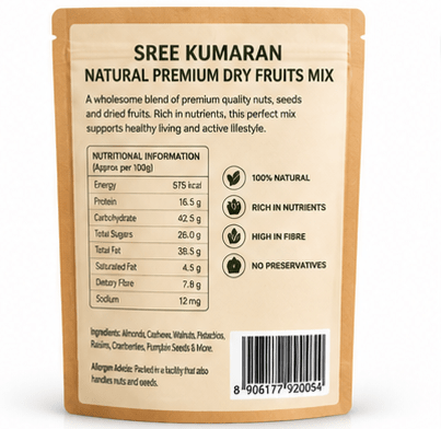 Natural Premium Dry Fruits Mix - Sree Kumaran Foods