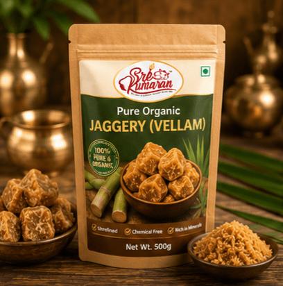 Pure Organic Jaggery (Vellam) - Sree Kumaran Foods