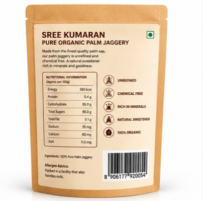 Pure Organic Palm Jaggery (Karupatti) - Sree Kumaran Foods