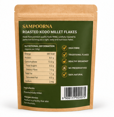 Roasted Kodo Millet Flakes - Sree Kumaran Foods
