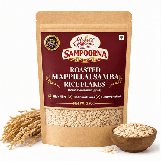 Roasted Mappillai Samba Rice Flakes - SREE KUMARAN FOODS