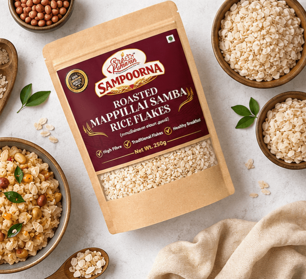 Roasted Mappillai Samba Rice Flakes - SREE KUMARAN FOODS
