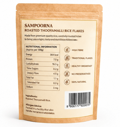 Roasted Thooyamalli Rice Flakes - Sree Kumaran Foods