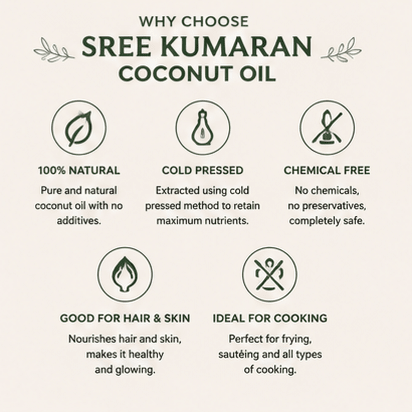 Wood Pressed Coconut Oil - Sree Kumaran Foods