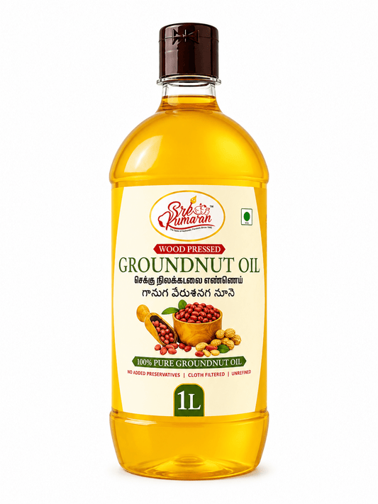Wood Pressed Groundnut Oil - Sree Kumaran Foods
